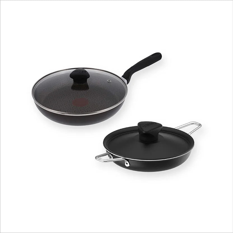 Set de Sartén 20cm Tapa Vidrio + Cacerola 14cm Easy Cook Imusa 1