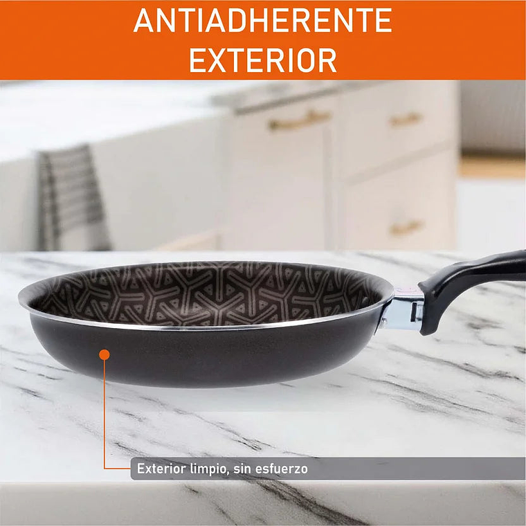 Set de Sartén 20cm Tapa Vidrio + Cacerola 14cm Easy Cook Imusa 3