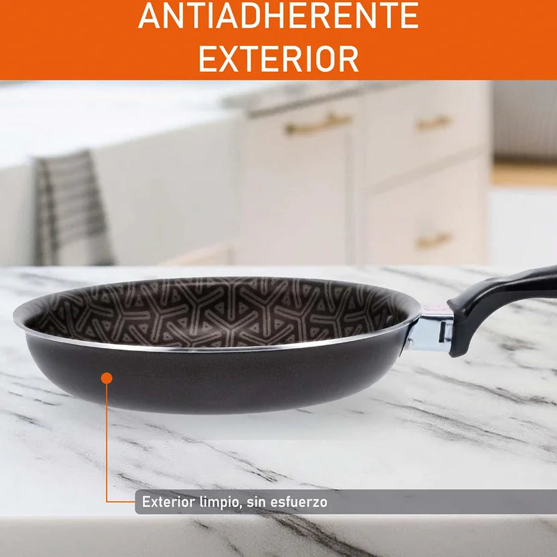 Set de Sartén 20cm Tapa Vidrio + Perol 10cm Tapa Vidrio Easy Cook Imusa 3