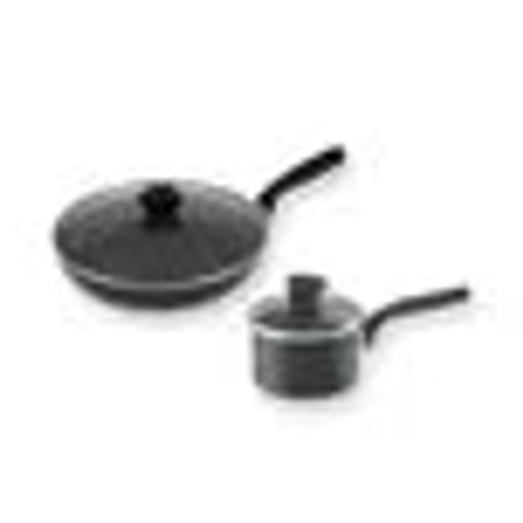 Set de Sartén 20cm Tapa Vidrio + Perol 10cm Tapa Vidrio Easy Cook Imusa 5