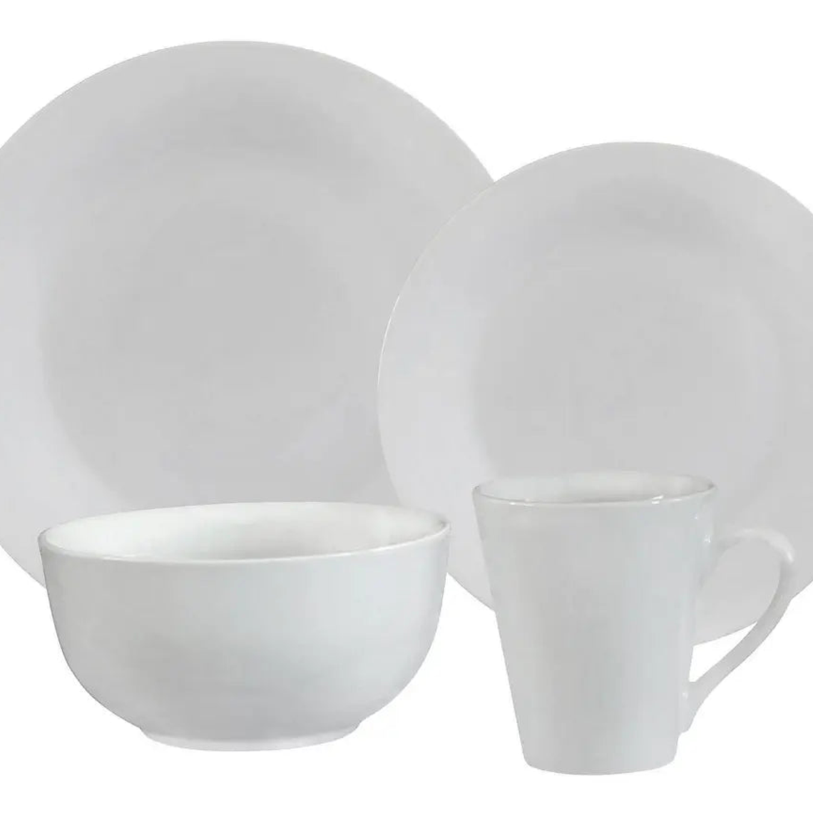 Vajilla 16 piezas blanco Cotidiana 1