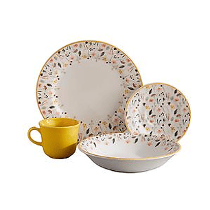 Vajilla Corona Ashley 4 Puestos 16 Piezas