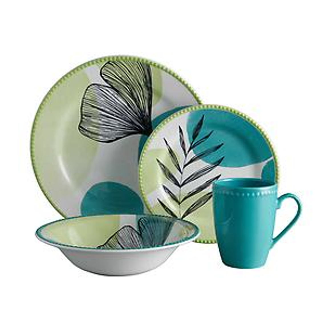 Vajilla Corona Artemisa 4 Puestos 16 Piezas 1