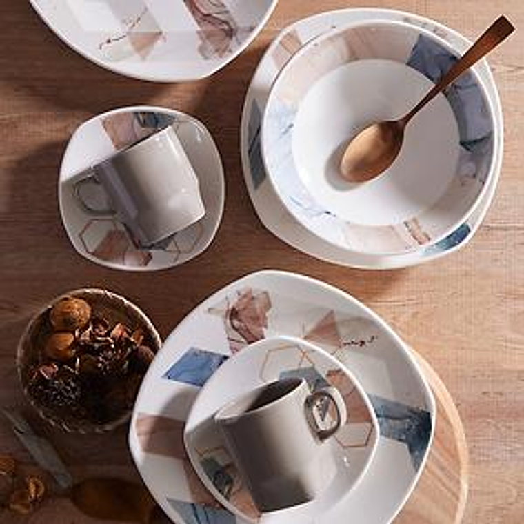 Vajilla Corona Lois 4 puestos 16 piezas 1