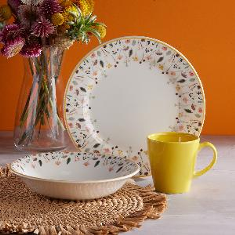 Vajilla Corona Ashley 4 puestos 12 Piezas 2