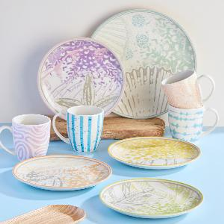 Combo Set 5 Platos Marina + 4 Mugs Yaku 4