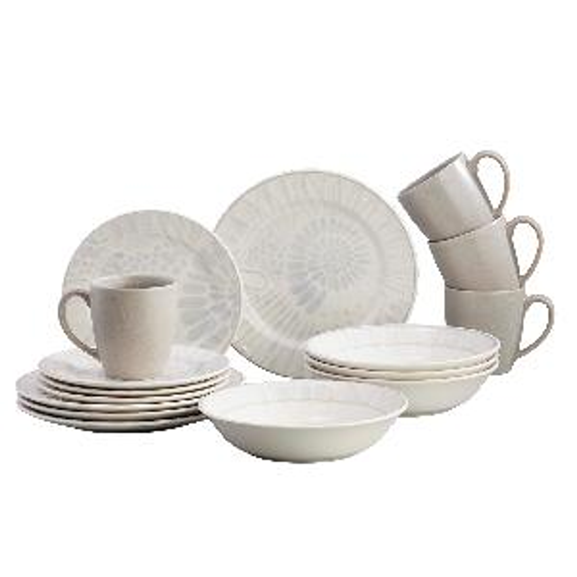 Vajilla Corona Amonita 4 puestos 16 piezas 2