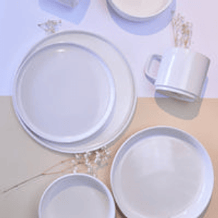 Juego de loza 30 piezas Vajilla Cerámica Manhattan