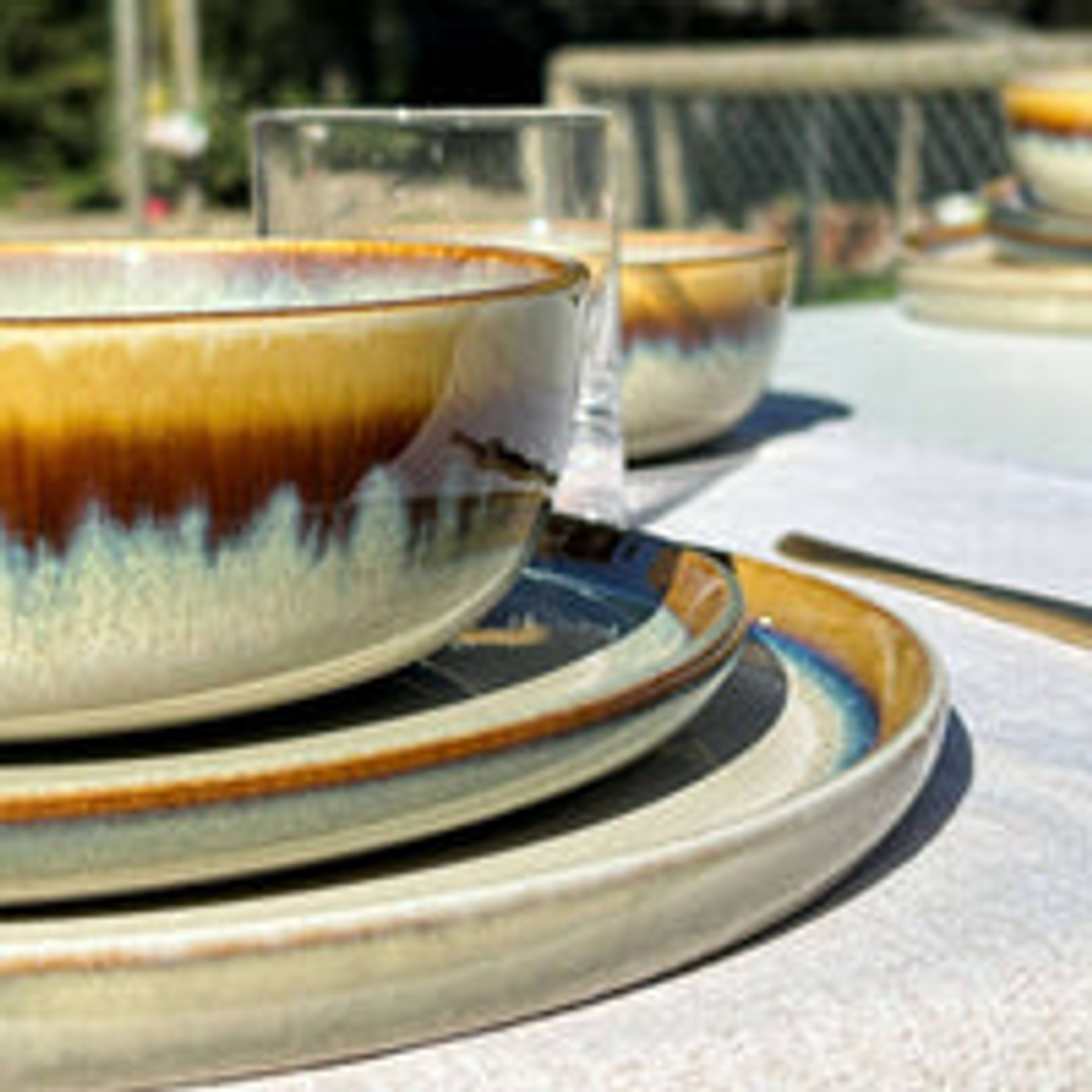 Juego de loza 18 piezas Vajilla Cerámica Lisboa 2