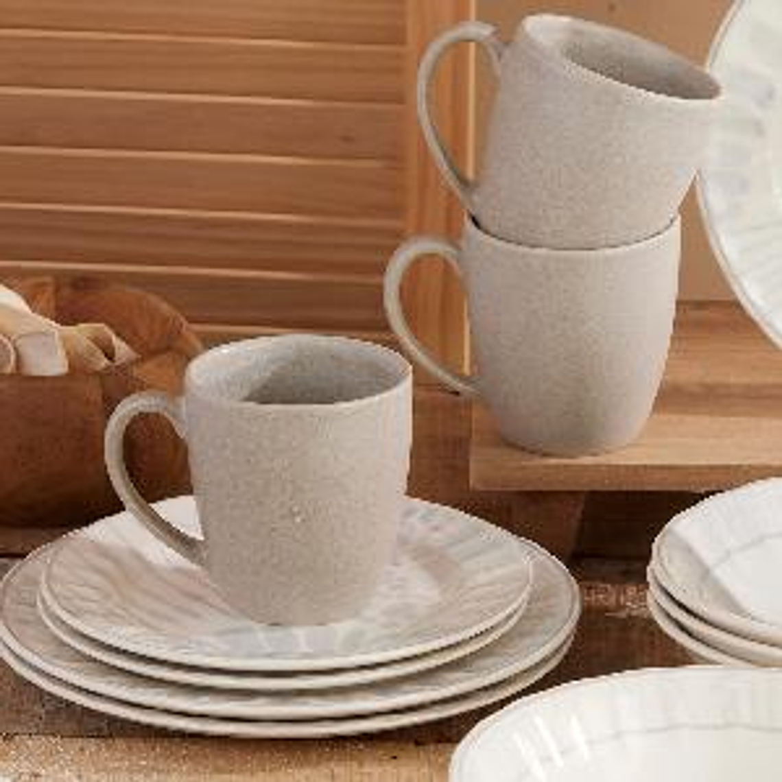 Vajilla Corona Amonita 4 puestos 16 piezas 3