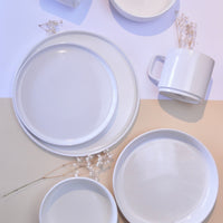 Juego de loza 20 piezas Vajilla Cerámica Manhattan 1