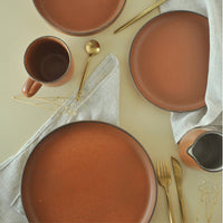 Juego de loza 25 piezas Vajilla Cerámica Toscana 1