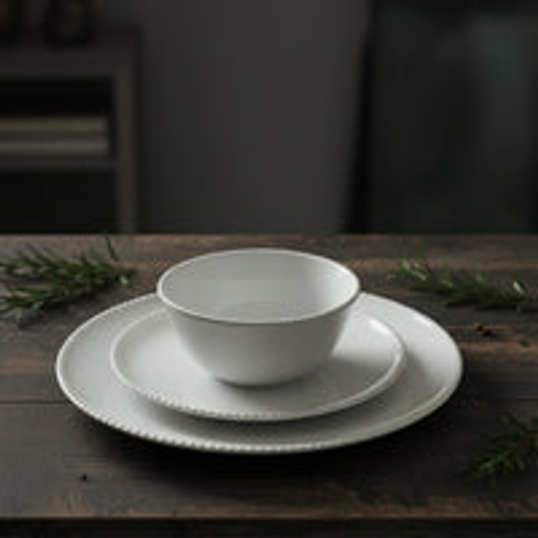 Juego de loza 18 piezas Vajilla Cerámica Oxford 4