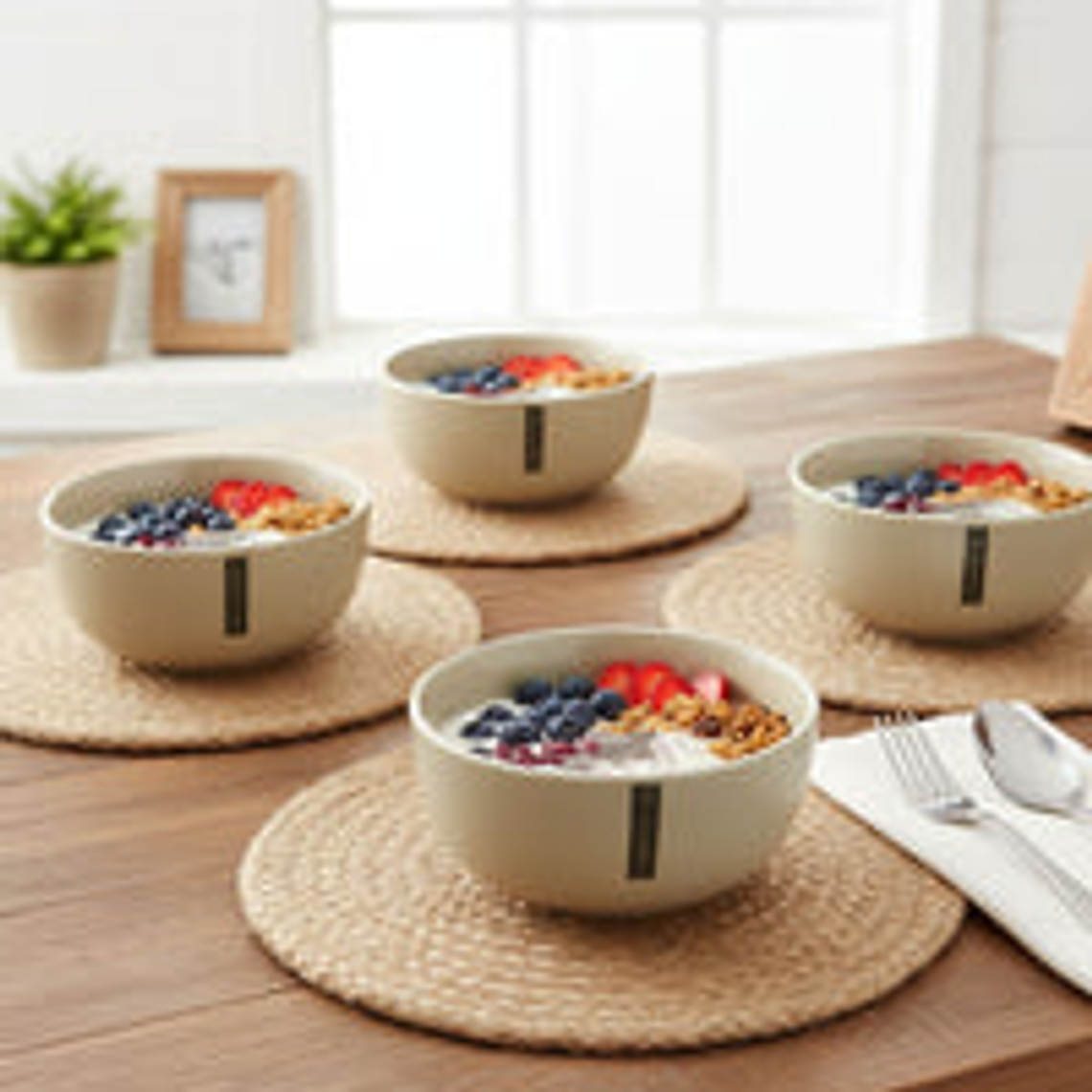 Set 4 Bowls Cerámica Lauca 15 cm - Loza granel 3