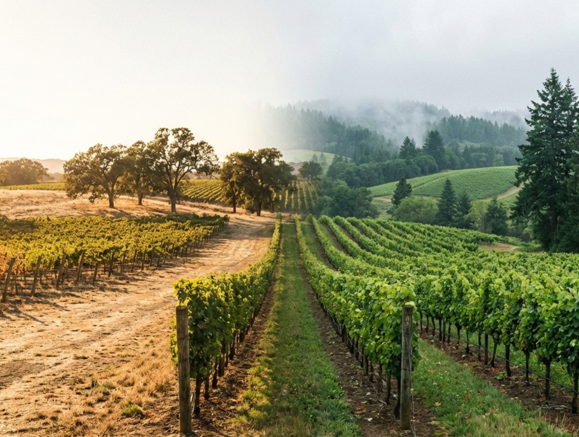 De Napa a Oregon: Mapeando os 5 Melhores Terroirs Americanos Além do Tradicional