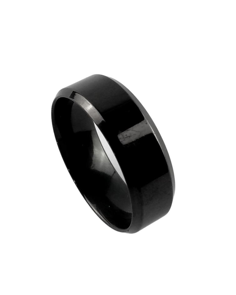 Anillo Minimal Acero Negro