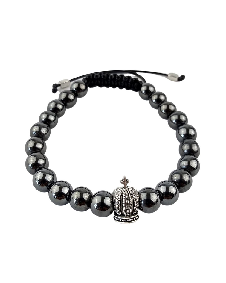 Pulsera Hematita Rey