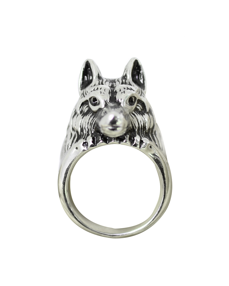 Anillo Lobo Vertical