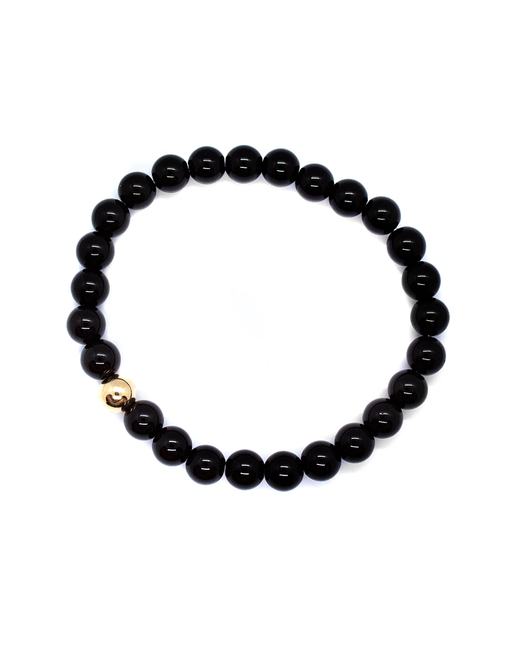 Pulsera Black Obsidian Gold