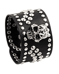 Brazalete Calavera Tachas