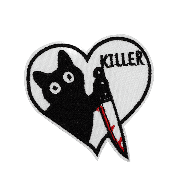 Parche Killer Cat Blanco
