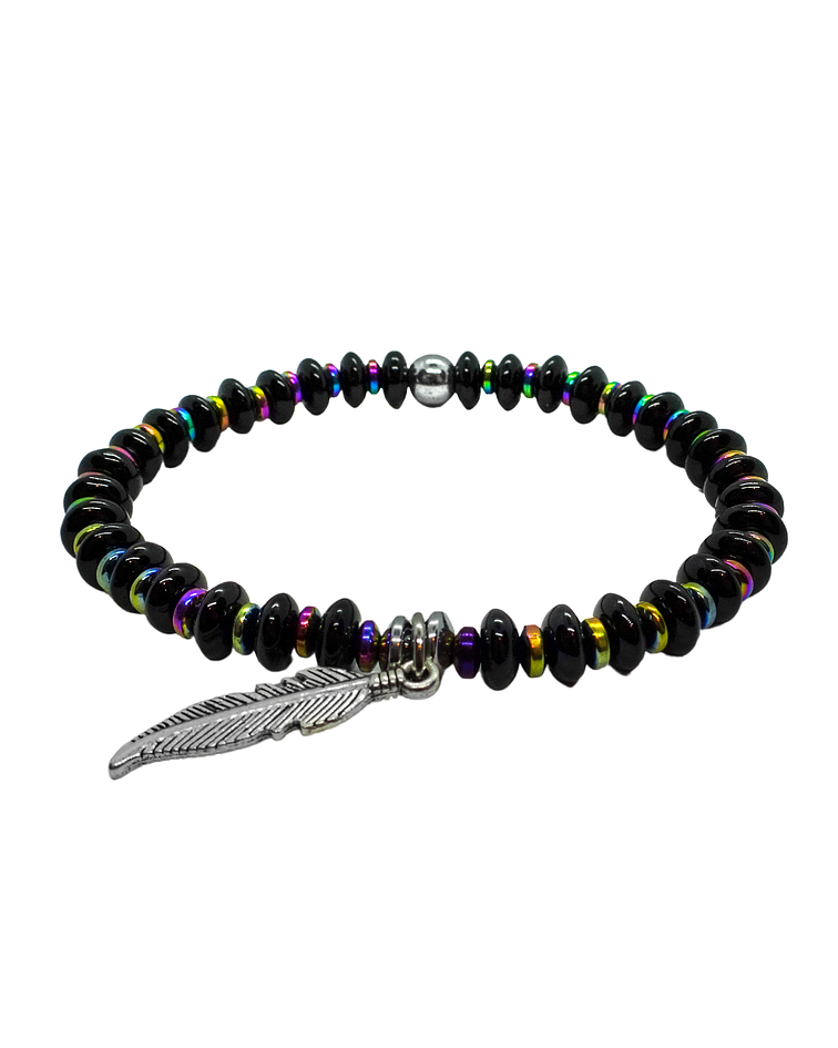 Pulsera Feather Tornasol