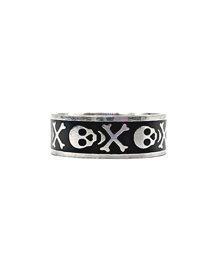 Anillo Calavera Plana