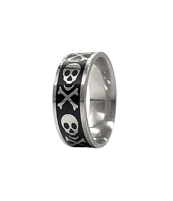 Anillo Calavera Plana