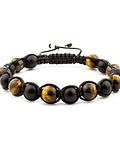 Pulsera Escudo Espiritual [Turmalina - Ojo de Tigre]