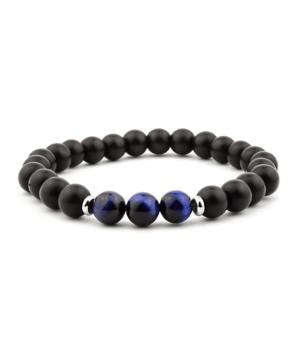 Pulsera Turmalina Ojo de Tigre Azul