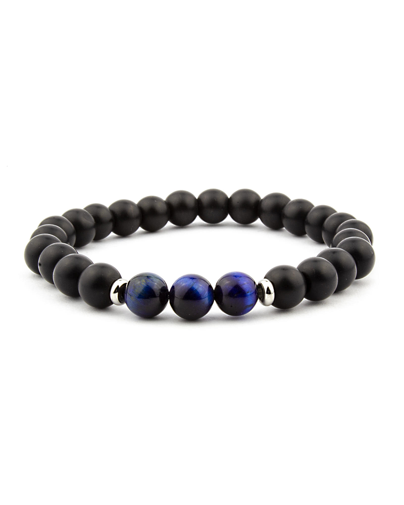 Pulsera Turmalina Ojo de Tigre Azul