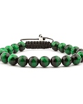Pulsera Instinto Verde [Ojo de tigre]