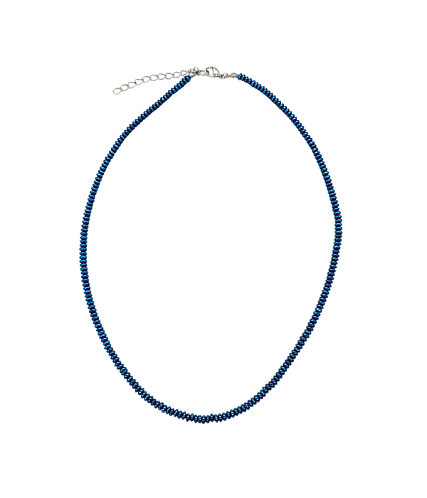 Collar Hematitas Azules