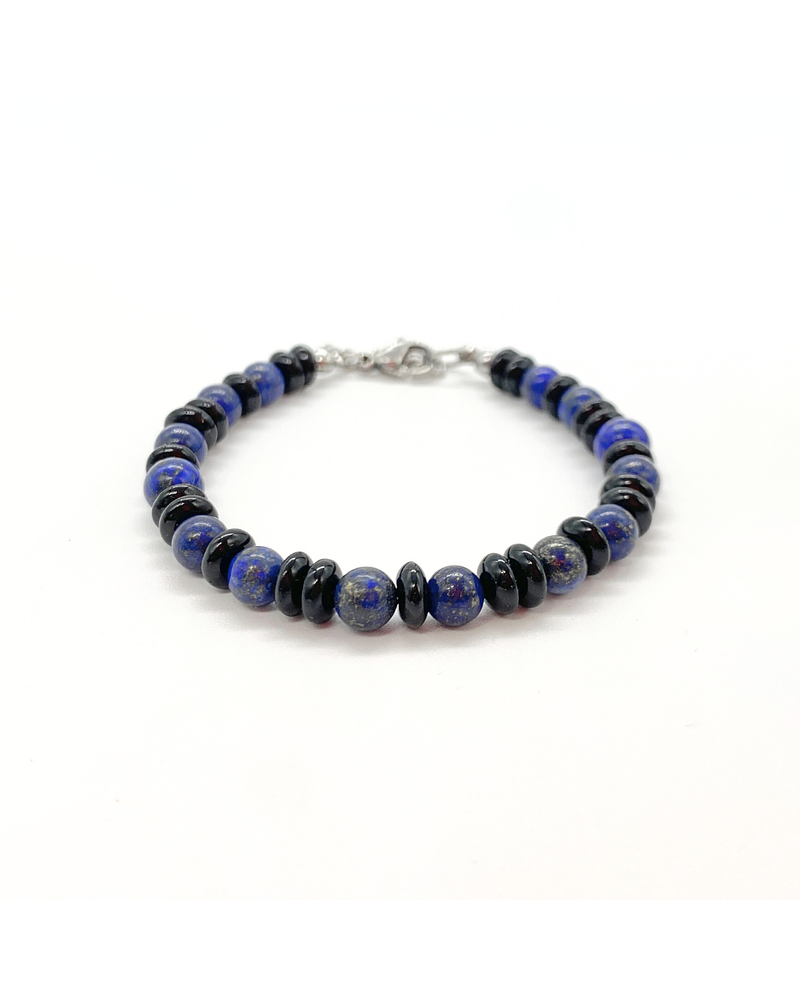 Pulsera Lapislazuli Onix 6mm