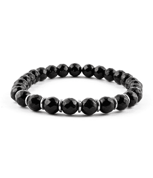 Pulsera Onix Facetado con Separadores