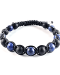 Pulsera Lapislazuli Turmalina Tejido Completo