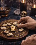 Altar para lecturas rúnicas Vegvisir
