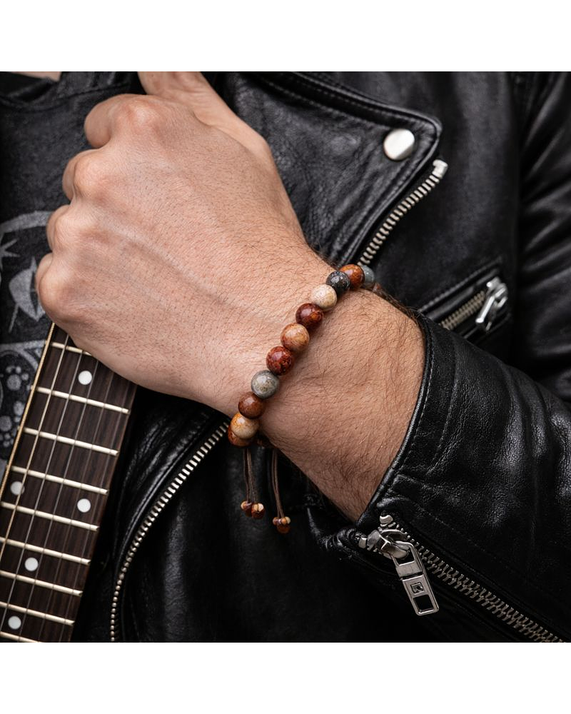 Pulsera Jaspe Sardo [Fuego Interior]