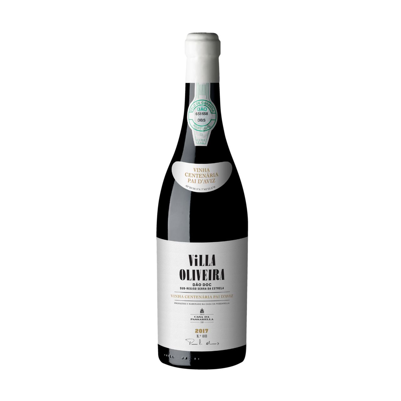 Casa da Passarella Villa Oliveira Vinha Centenária Pai D'Aviz 2017 (73,33€ / litro)