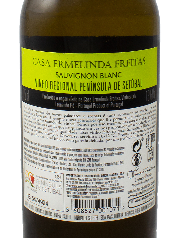 Casa Ermelinda Freitas Sauvignon Blanc 2016 (13,33€ / litro)
