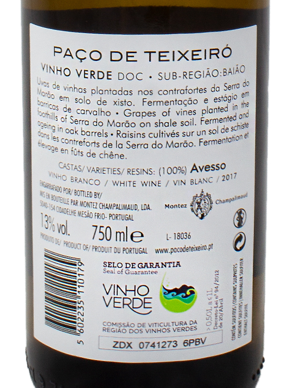 Paço de Teixeiró Avesso 2017 (32,00€ / litro)