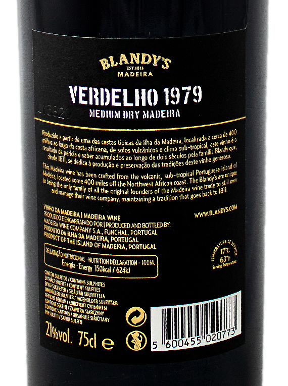 Blandy's Verdelho Vintage 1979