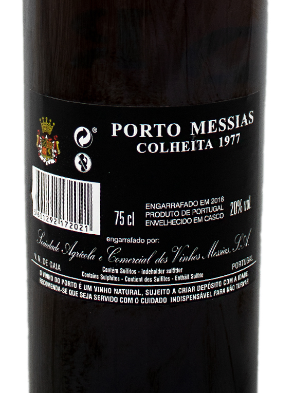 Messias Colheita 1977 (246,67€ / litro)