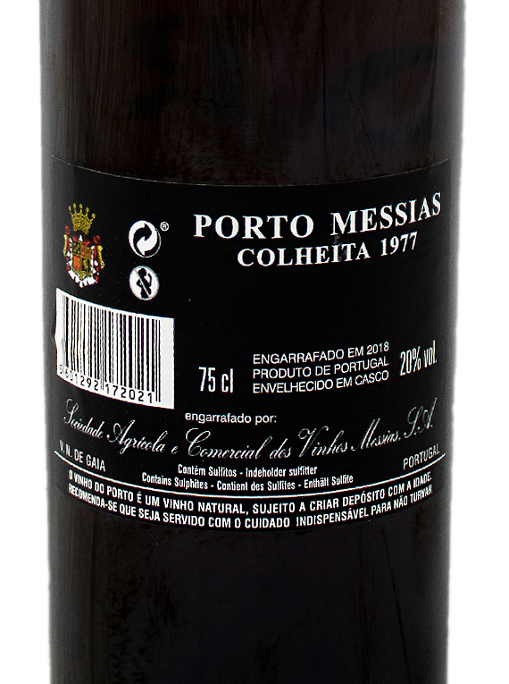 Messias Colheita 1977 (272,00€ / litro)