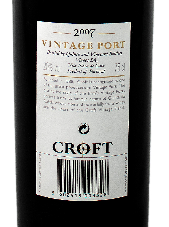 Croft Vintage Port 2007