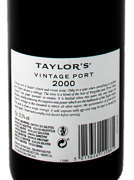 Taylor's 2000 Vintage Port