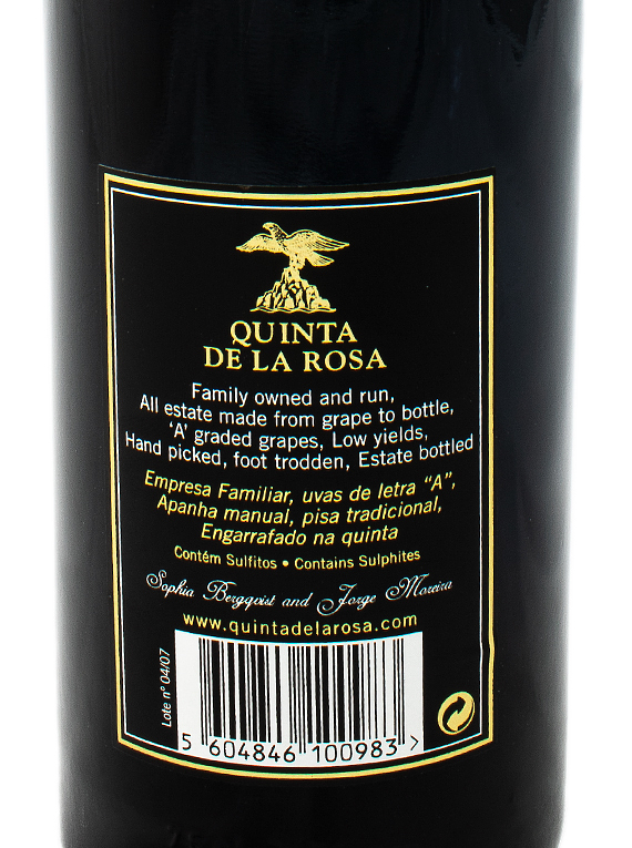 Quinta de la Rosa Vintage Port 2005 ( 96,00€ / Litro )