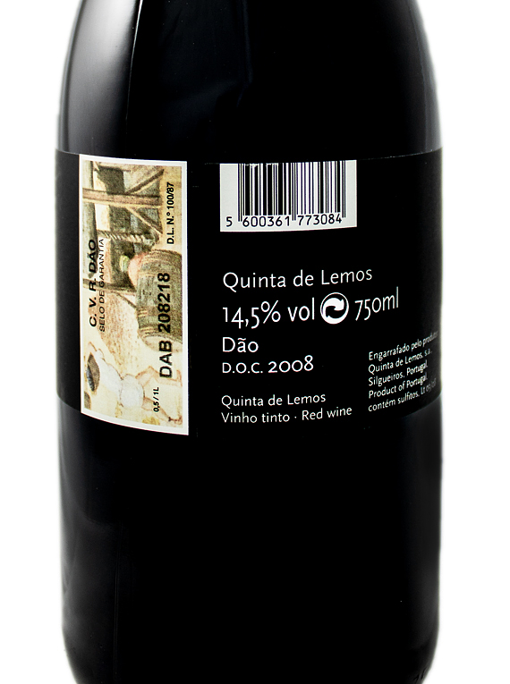 Quinta de Lemos Touriga Nacional 2008 (54,67€ / litro)