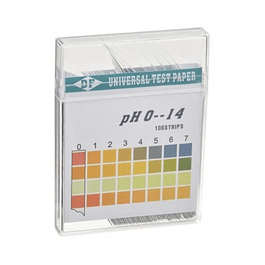 Papel Reactivas Ph Rango 0 – 14 en 4 Colores Caja por 100 Tiras