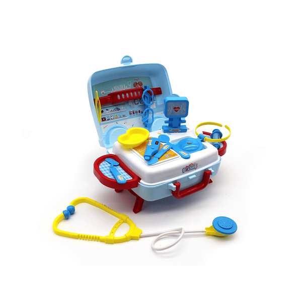 Juguete Caja Doctor Azul Para Niños Niñas 3+ Años